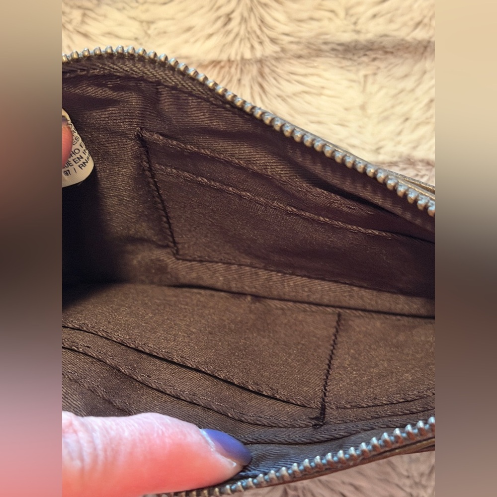 Lucky Brand Canvas Cosmetic Bag, Genuine leather Set - Picture 9 of 9
